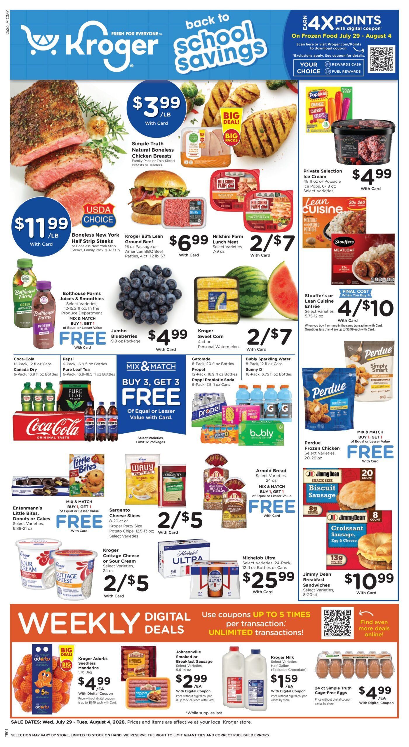 Kroger Weekly Ad 29.07.2026